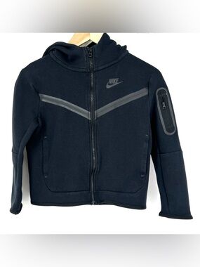 Nike Sportswear Tech Kids' Full-Zip Hoodie Size small S black